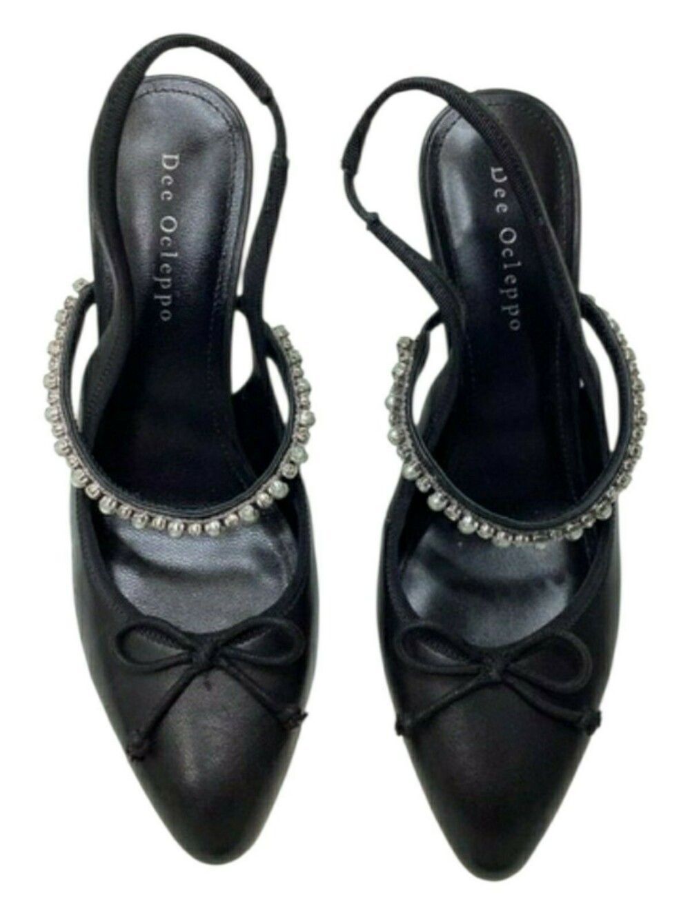 Dee Ocleppo Houston Black Slingback Pump Size 7.5